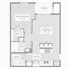 1 Bed, 1 Bath - 705 SF